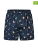 Happy Shorts 2er-Set: Boxershorts in Dunkelblau/ Dunkelgrün