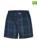 Happy Shorts 3er-Set: Boxershorts in Dunkelblau/ Dunkelgrün/ Hellblau