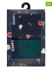 Happy Shorts 2er-Set: Boxershorts in Dunkelblau/ petrol