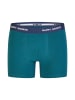 Happy Shorts 2er-Set: Boxershorts in Dunkelblau/ petrol