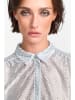 Rich & Royal Bluse in Silber/ Weiß