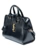 Yves Saint Laurent Skórzana torebka w kolorze czarnym - 26 x 19 x 12 cm