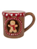 Clayre & Eef Tasse in Hellbraun/ Rot - 375 ml