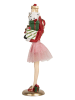 Clayre & Eef Decofiguur "Vrouw" rood/lichtroze - (H)36 cm