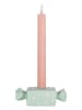 Clayre & Eef Kerzenständer in Mint - (B)14 x (H)4 cm