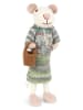 Gry & Sif Decofiguur "Mouse" groen/crème - (L)27 cm