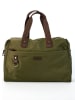 Victor & Hugo Paris Leren weekendtas "Sky" kaki - (B)44 x (H)32 x (D)14 cm