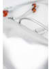 Victor & Hugo Paris Leder-Schultertasche "Aina" in Silber - (B)26 x (H)12 x (T)5 cm