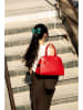Victor & Hugo Paris Leder-Henkeltasche "Luzd" in Rot - (B)31 x (H)24 x (T)16 cm
