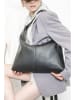 Christian Laurier Leder-Schultertasche "Alix" in Schwarz - (B)43 x (H)25 x (T)10 cm