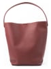 Christian Laurier Leder-Schultertasche "Dune" in Bordeaux - (B)26 x (H)36 x (T)16 cm