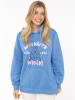 Zwillingsherz Hoodie "Ahoi Käpt´n" blauw