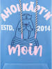 Zwillingsherz Hoodie "Ahoi Käpt´n" in Blau