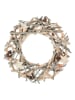 WellHome Wieniec dekoracyjny w kolorze srebrno-jasnobrązowym