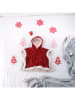 WellHome Weihnachts-Poncho in Rot