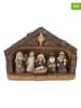 WellHome 7tlg. Krippenfiguren-Set in Braun