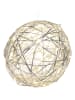 WellHome LED-Dekoanhänger in Silber - Ø 25 cm