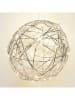 WellHome LED-Dekoanhänger in Silber - Ø 25 cm