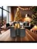 WellHome 3er-Set: LED-Kerzen in Grau 
