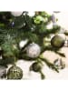 WellHome Kerstballen groen/wit - 100 stuks