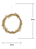STAR Trading LED-Kranz "Elegant" in Gold - Ø 44 cm