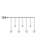 STAR Trading Led-lichtgordijn "Dew Drop Stars" warmwit - (L)120 cm