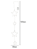 STAR Trading Łańcuch świetlny LED "Drop Stars" w kolorze ciepłej bieli - dł. 105 cm