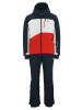 Peak Mountain 2-delige ski-/snowboardoutfit "Cerome" donkerblauw/oranje/wit
