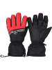 Peak Mountain Ski-/ Snowboardfingerhandschuhe "Mamilla" in Schwarz/ Rot