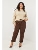 Curvy Lady Spodnie w kolorze brązowym