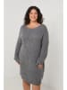 Curvy Lady Gebreide jurk grijs