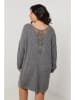 Curvy Lady Gebreide jurk grijs