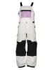 Quicksilver Spodnie narciarskie "Fly High Bib" w kolorze kremowo-czarno-fioletowym