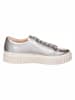 Clarks Skórzane sneakersy w kolorze srebrnym