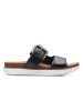 Clarks Leder-Pantoletten in Schwarz