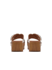 Clarks Leren slippers "Sivanne Walk" zilverkleurig
