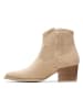Clarks Leren enkellaarzen "Elder Rae" beige