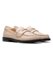 Clarks Leder-Mokassins "Straven Edge" in Beige