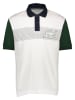 Lacoste Poloshirt wit/donkerblauw/groen