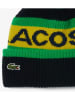 Lacoste Czapka w kolorze zielono-żółto-czarnym