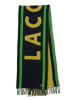 Lacoste Wollschal in Schwarz/ Grün/ Gelb