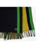 Lacoste Wollen sjaal zwart/groen/geel