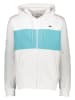 Lacoste Sweatvest wit/turquoise