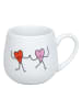 Könitz Jumbotasse ''First Love'' in Weiß/ Rot/ Rosa - 400 ml