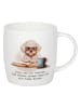 Könitz Jumbotasse ''Bücher, Hund & Kaffee'' in Weiß/ Bunt - 400 ml