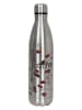 Könitz Trinkflasche ''Coffee Collage'' in Silber/ Braun - 750 ml