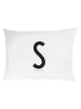 Design Letters Kussenhoes "S" wit - (L)70 x (B)50 cm