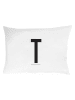 Design Letters Kussenhoes "T" wit - (L)70 x (B)50 cm