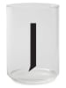 Design Letters Glas in Transparent/ Schwarz - 350 ml
