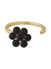 Design Letters Vergold. Ring ''My Flower'' mit Edelsteinen